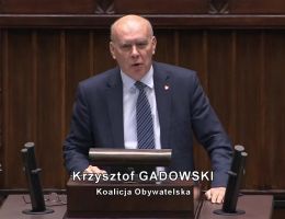 Poseł Krzysztof Gadowski - Wystąpienie z dnia 07 grudnia 2023 roku.