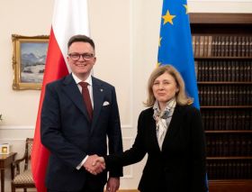 Spotkanie Marszałka Sejmu z Wiceprzewodniczącą KE