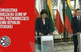 Oświadczenia marszałka Sejmu oraz przewodniczącej Sejmu Republiki Litewskiej