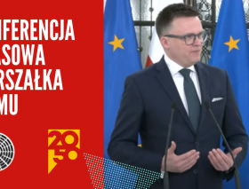 Konferencja prasowa Marszałka Sejmu po spotkaniu z rolnikami