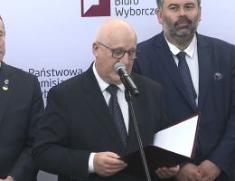 Senator Mieczysław Golba - Wręczenie zaświadczenia o wyborze 27 października 2023 roku.